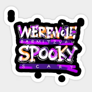 Werewolf Barmitzvah Sticker